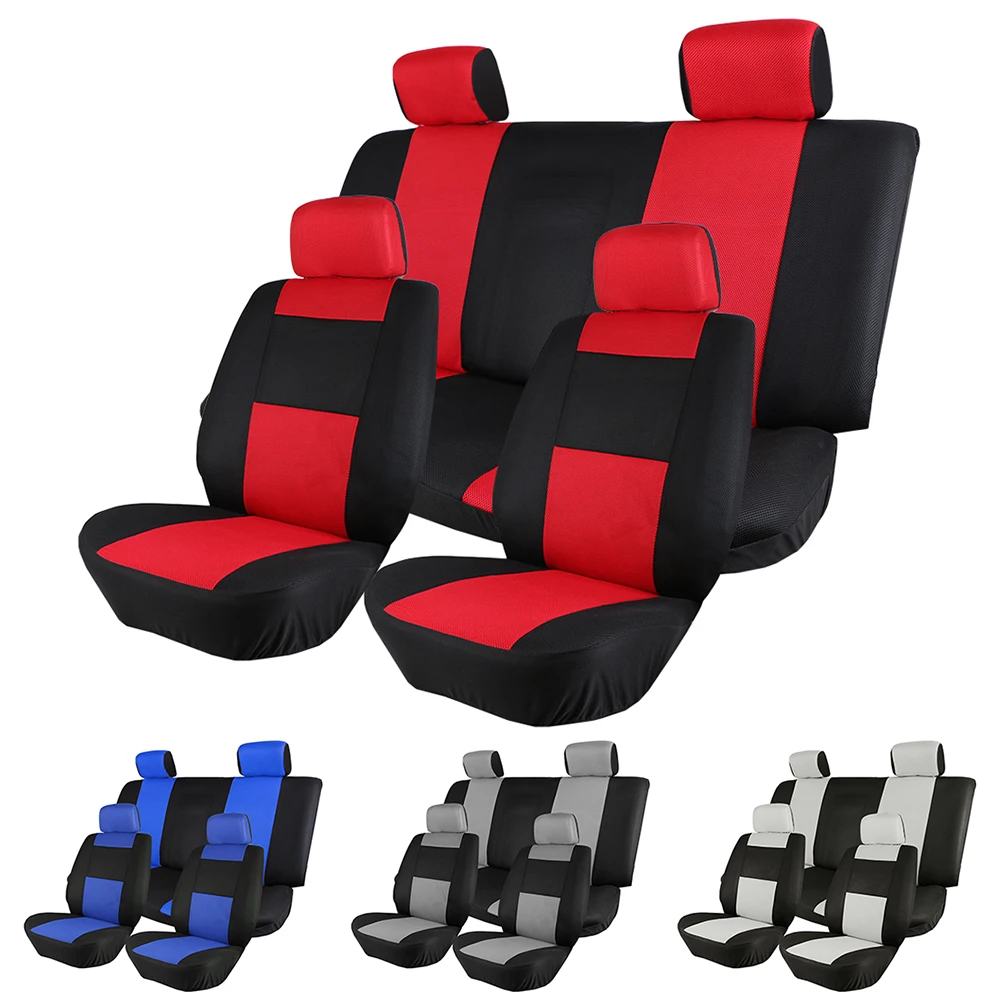 1 Set Kursi Mobil Penutup Sandwich Mesh Bernapas Bahan Four Seasons Universal Lima Seater Auto Kursi Pad Untuk Sebagian Besar Mobil Kursi Mobil Meliputi Aliexpress