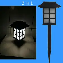 Светодиодный светильник на солнечных батареях с высокой яркостью, маленький домик, садовый свет для наружного двора