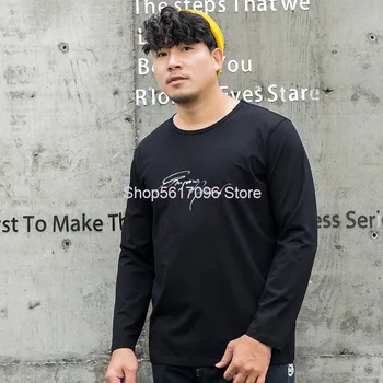 

Big Size Length Sleeve T Shirt Male Season Loose Backing Shirt Plus Fat Plus Fat Man Fat T Shirt