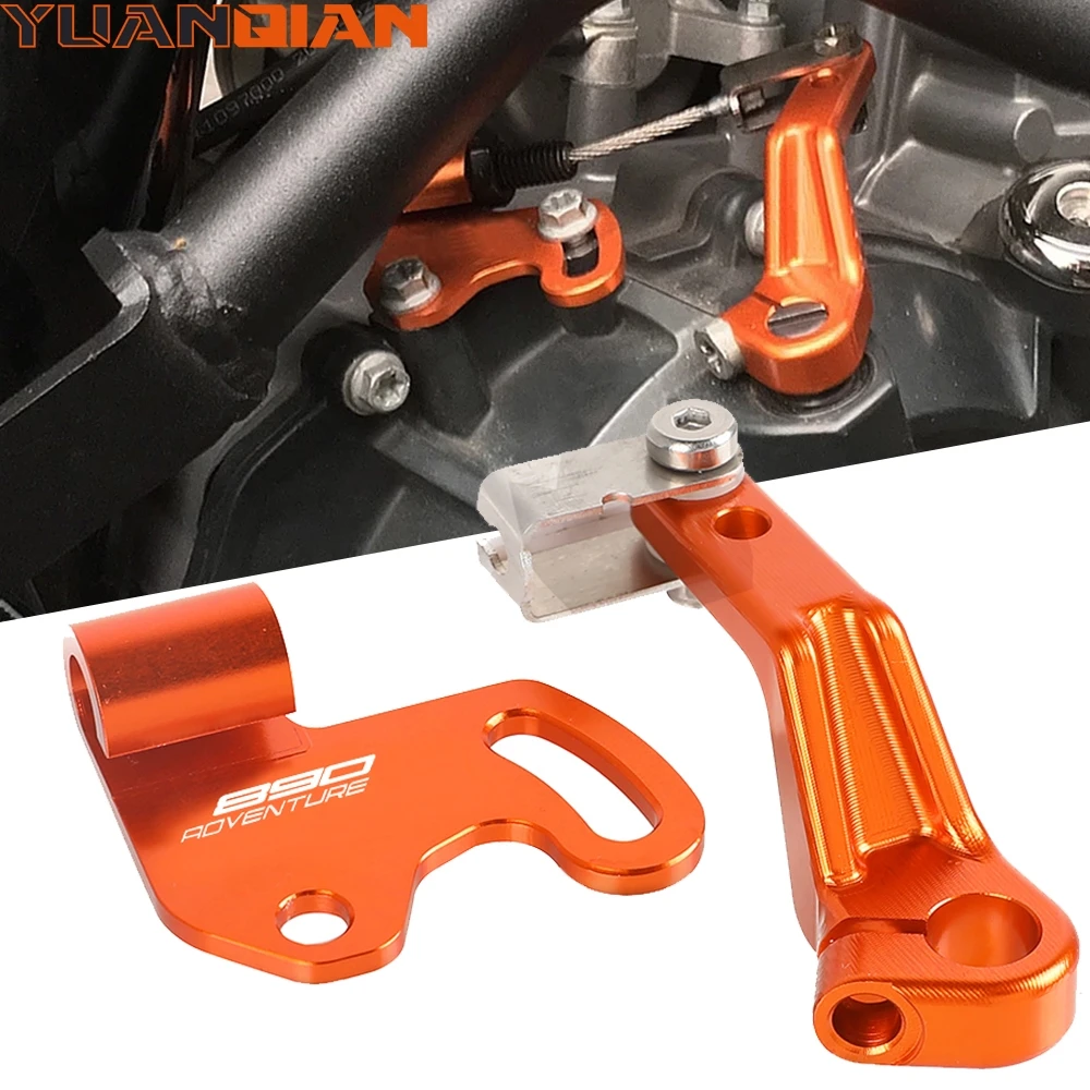 

890 Adventure Motorcycle CNC Stunt Clutch Lever Easy Pull Cable System One Finger Clutch v2.0 for 790 Adventure 2019 2020 2021