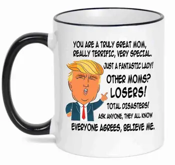 

Trump ceramic coffee mug Porcelain tea cup ceramic water cup Father's Day mother Creative DAD MOM gift mug