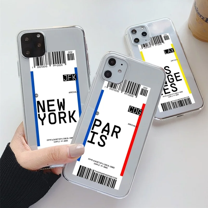 INS этикетка штрих код чехол для iPhone 11 Pro XS MAX XR X защитная задняя крышка 8 7 6s Plus