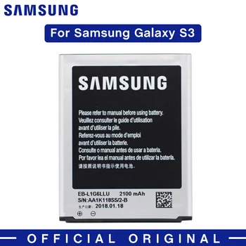 

Samsung Original Battery EB-L1G6LLU 2100mAh For Samsung Galaxy S3 S 3 i9300 i9305 i747 i535 L710 T999 i879 i537 With NFC