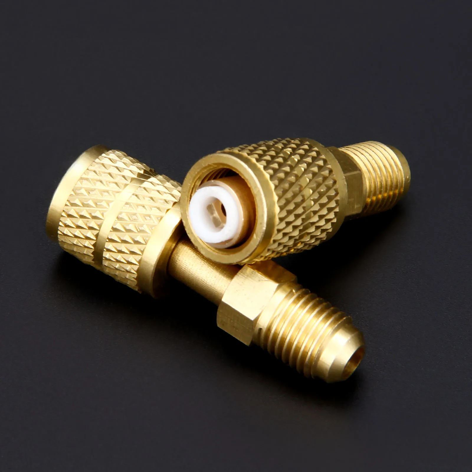 Соединитель для кондиционера 1/4 &quotMale x 5/16&quot Female прямой адаптер с низким