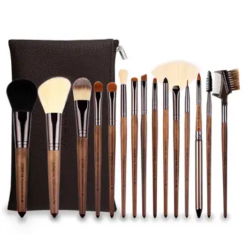

Makeup Brushes Set 15Pcs Natural Synthetic Hair Professional Beauty Tools Kit Powder Foundation Eyeshadow Eyebrow