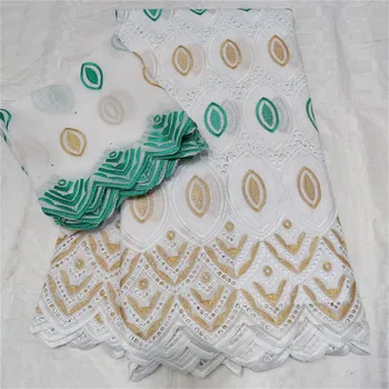 

7yards voile suisses africain coton 2020 high quality lace dubai fabric swiss voile lace in swizerland nigerian lace fabric