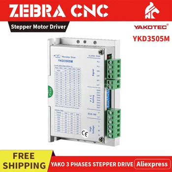 

Free Shipping Yako Stepper Motor Driver YKD3505M 3Phases VDC 20-50V Input Current 5.7A for Nema 23 Nema 34 Stepping Motor