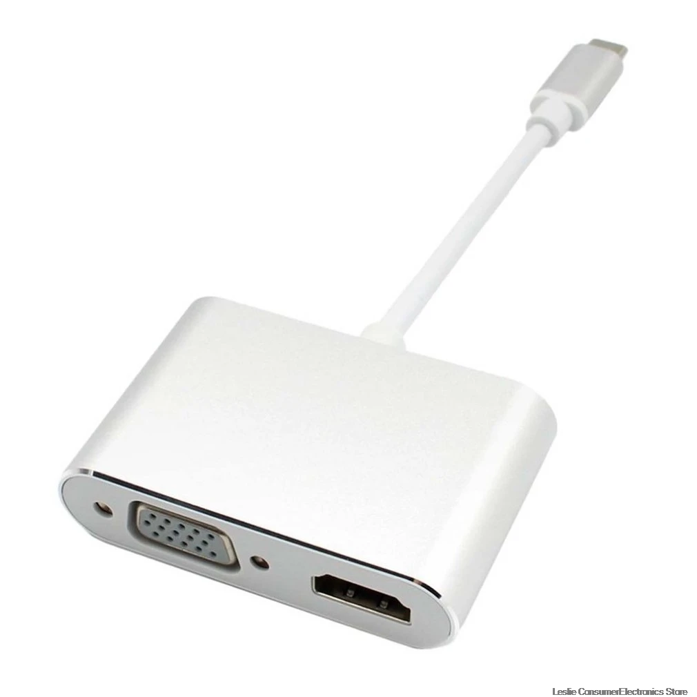 2 в 1 USB 3,0 USB2.0 к HDMI адаптер 4K HD 1080P type-C к HDMI/VGA Аудио Видео кабель конвертер для ноутбука Macbook компьютер