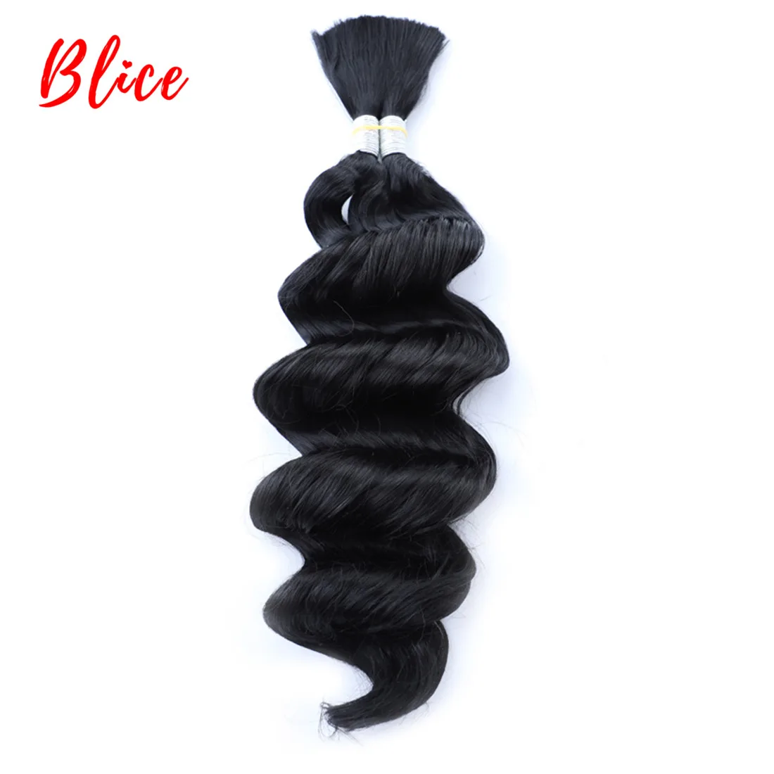 

Blice No Weft Loose Deep Synthetic Hair Bundles 18 "-24" 1PCS Nature Color Bulk crochet Synthetic Hair Extensions For Women