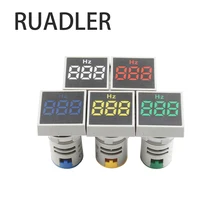 Conjunto de luzes de medição 22mm, conjunto de luzes de sinal de medição 0-100 hz com medidor de frequência e eletricidade testador de testador