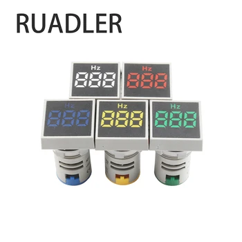 

Square 22mm Measuring Range 0-100 Hz Digital Display Electricity Hertz meter Frequency Meter Indicator Signal Light Combo Tester