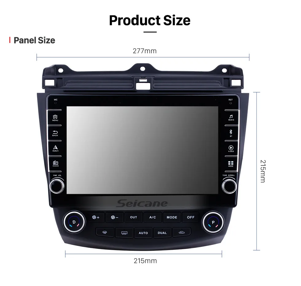 Clearance Seicane RAM 2GB ROM 32GB Android 9.1 Car Radio GPS Navigation For Honda Accord 7 2003-2007 car multimedia player Auto Stereo 18