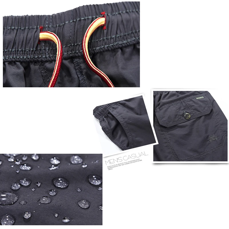 Men's Outdoor Clothing Sports Pants for Men Quick Dry Beach Wading Hiking Camping Fly Fishing Shorts Pants Sweatpants Large Size