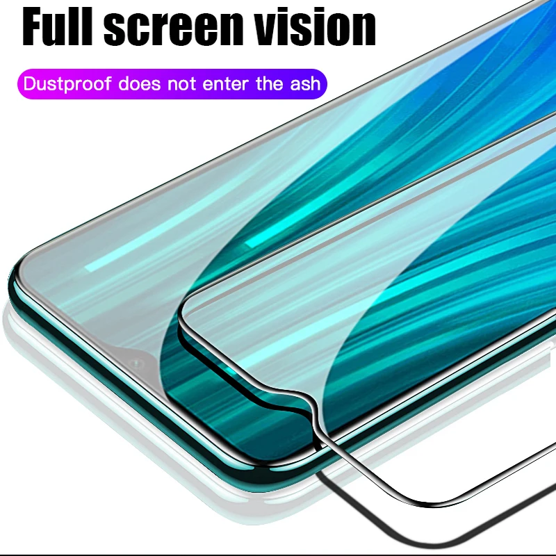 Film de protection complète d'écran de téléphone en verre trempé, 2 pièces, pour Xiaomi Redmi 8 8A 7 7A 9 9A 9C Note 7 8 Pro 9Pro 8T 9S