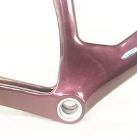 Gold Purple Chameleon Paint T800 Toray Carbon Fiber BSA 49/51/54/57/60cm Size Aero Track Frame TR013 With Front Brake Hole