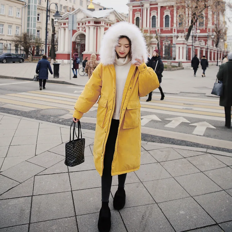 

Down Jacket Cotton-padded Clothes Women's 2019 Korean-style New Style Winter Mid-length Thick Cotton-padded Clothes Cotton-padde
