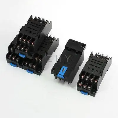 

5 Pieces DYF14A 14-Pin Screw Terminals Relay Socket Base for General MY4-J