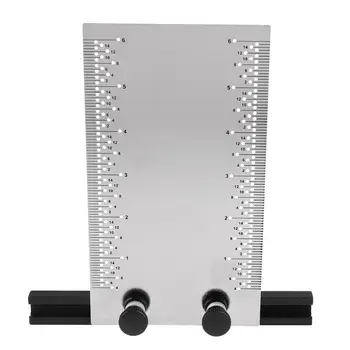 

6 inch Stainless Steel T-Rule Ruler Marking Rules T-square Hole Woodworking Tool