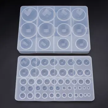 

Silicone Mold DIY Jewelry Making Stone Pendant Handmade Geometric Shape Round Molds Handmade Gifts