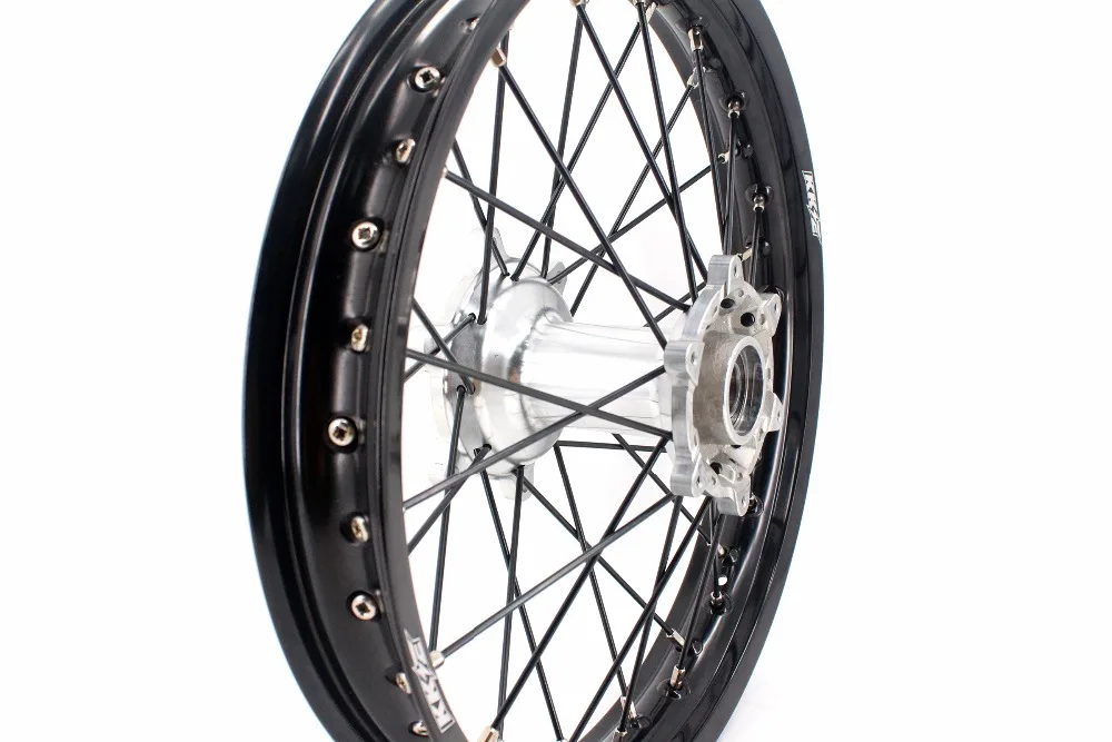 KKE 21/19 литье MX грязи велосипеды диски набор для HUSQVARNA TE TC FE FC 125 250 350 450- черный спиц