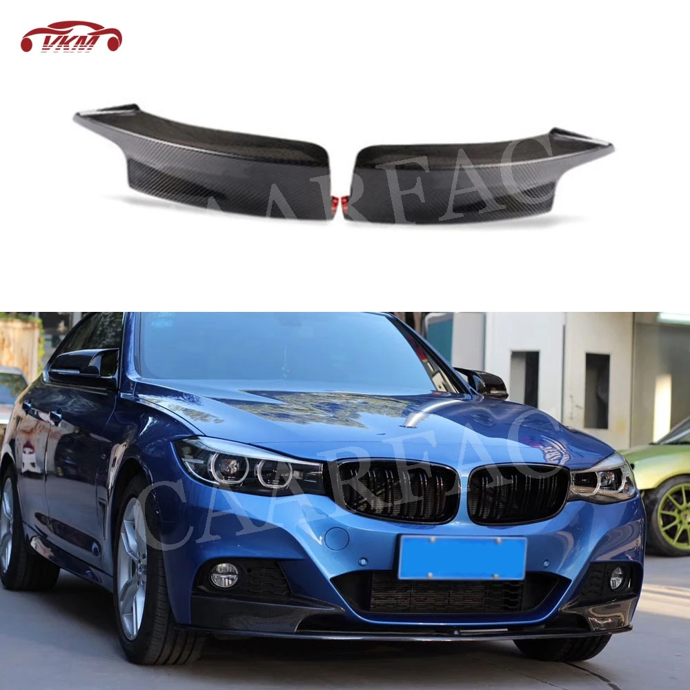 Передние разветвители для губ из углеродного волокна фартуки спойлер BMW серии 3 GT