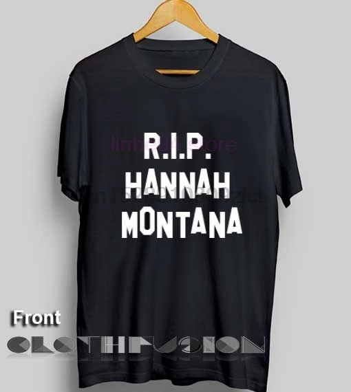 Футболка с надписями Rip Ханна Монтана для мужчин и женщин по доступной цене на