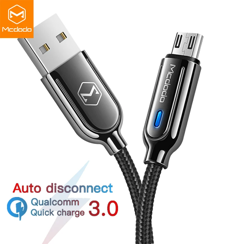 10 шт./лот Mcdodo Micro USB кабель 3A Быстрая зарядка QC3.0 для Samsung S7 Xiaomi планшета Android