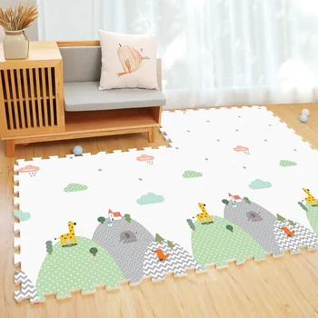 

Portable Foam Soft Baby Playmats 6Pcs/Set Floor Gyms Jigsaws Puzzles Play Mats Floor Exercise Mats Frame Fitness Mats Games Toys