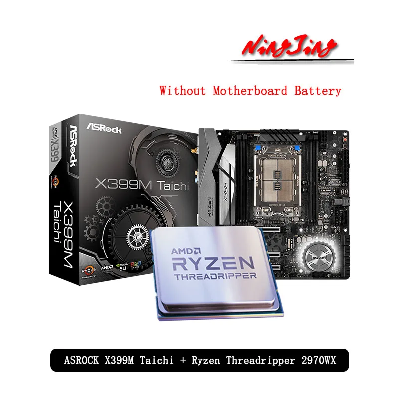 AMD Ryzen Threadripper 2970WX CPU + ASROCK X399M Taichi Motherboard