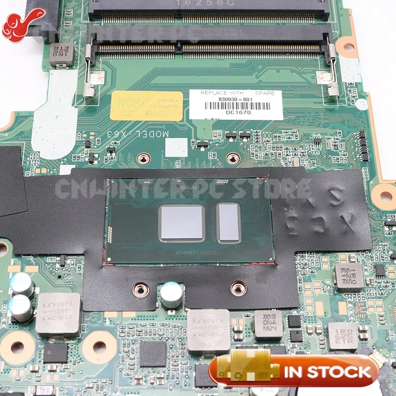 astounding  NOKOTION 830930-601 830930-001 Mainboard for HP ProBook 450 G3 Laptop motherboard DA0X63MB6H1 i3-61