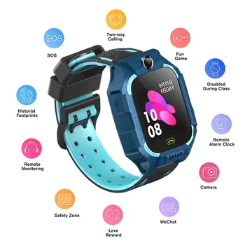 

Z6 Children's Smart Watch IP67 Deep Waterproof 2G SIM Card GPS Tracker SOS Anti-lost Smart Watch For IOS Android PK Z5 Q12 Q50