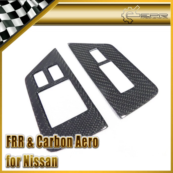 Car-styling For Nissan R35 GTR Carbon Fiber Window Switch Control Panel LHD | Автомобили и мотоциклы