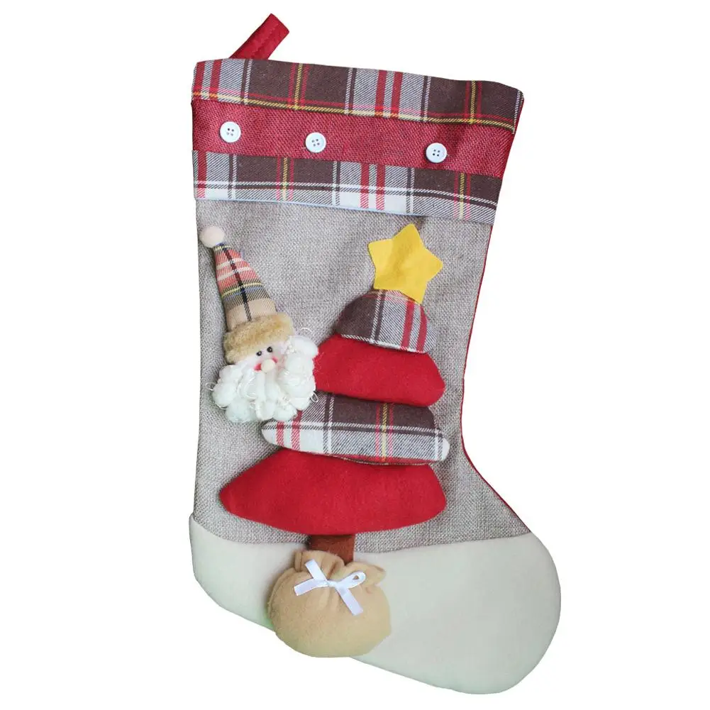 

Christmas Stockings Santa Socks Gifts Candy Candy Bags Christmas Noel Decorative Home Christmas Tree Decorations