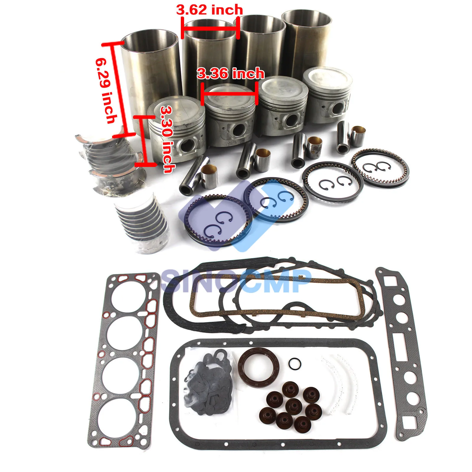 Kit Di Ricostruzione Revisione Motore H20-Ii H20 H20-2 Per Carrello Elevatore Nissan