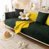 Plush Sofa Cushion Autumn And Winter Thickening Non-Slip Sofa Cover Living Room Solid Color Sofa Back Cover Armrest Towel 3