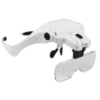 

Recommend 5 Lens Loupe LED Light Headband Magnifier Glass LED Magnifying Glasses With Lamp 1.0X 1.5X 2.0X 2.5X 3.5X