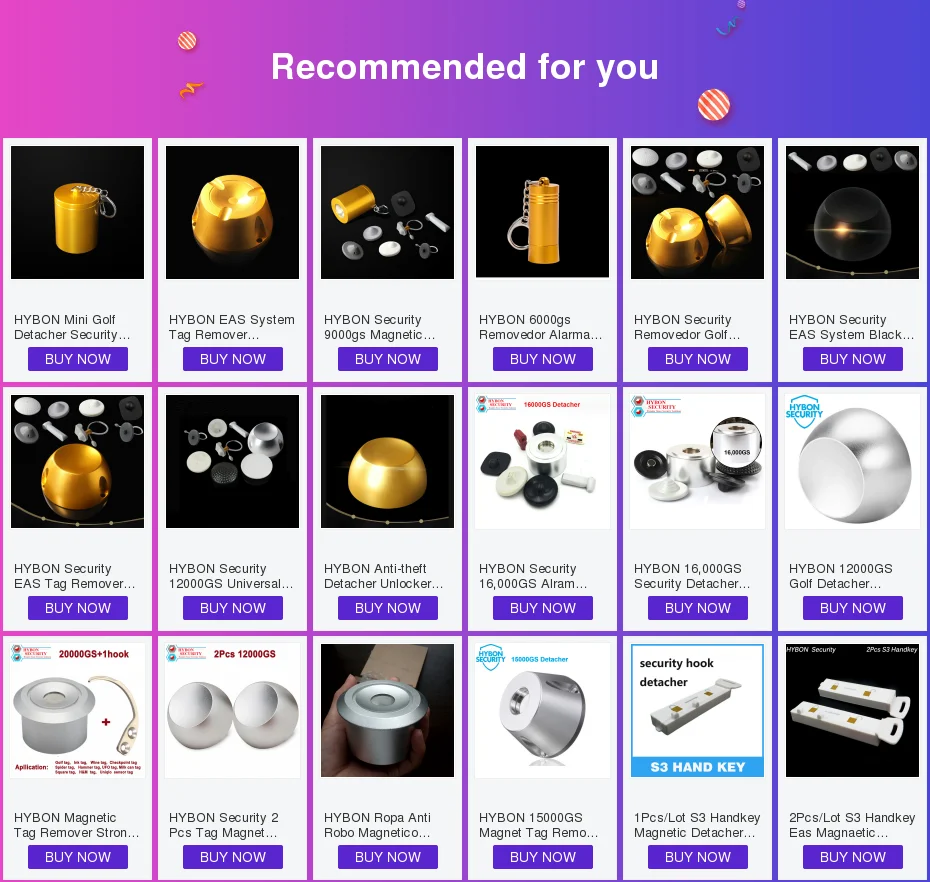 Hybon мини магнитное съемное устройство средство удаления бирок пуля Иман alarma средство удаления бирок кражи устройства безопасности Иман para