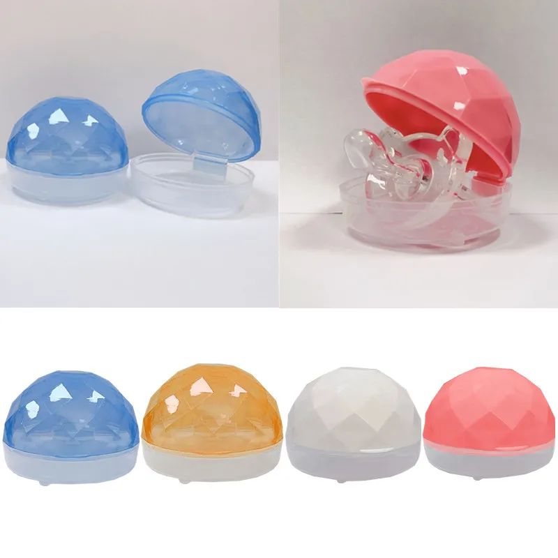 

Safe Portable Baby Pacifier Case Storage Box Plastic Soother Container Pacifier Holder Dustproof Newborn Nipple Holder Baby Box