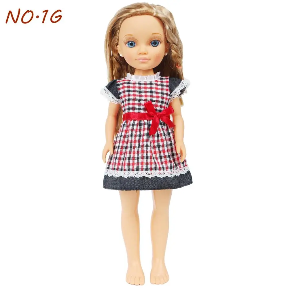 Модное милое платье; блузка; рубашка; Топ; юбка; брюки; повседневная одежда; аксессуары для куклы Нэнси; 16 дюймов; Игрушки для девочек - Цвет: NO.1G
