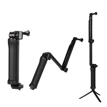 Складной трехпозиционный регулировочный рычаг, три сложения, селфи-палка, аксессуары, Спортивная камера, поддержка 3-way