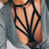 2022 Fashion Women Cosplay Tops Ladies Elastic Cage Strappy Bra Hollow Halter Bandage Bra Bustier Crop Tops Sexy Cupless Bra ► Photo 1/6