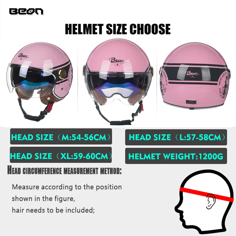 4 Retro Helmet Double Visor Classic 