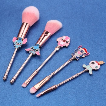

Creative Cartoon Lilo and Stitch Makeup Brushes Set Beauty Make Up Brush Tool Cosmetic Powder Eye Shadow Pincel Maquiagem Gift