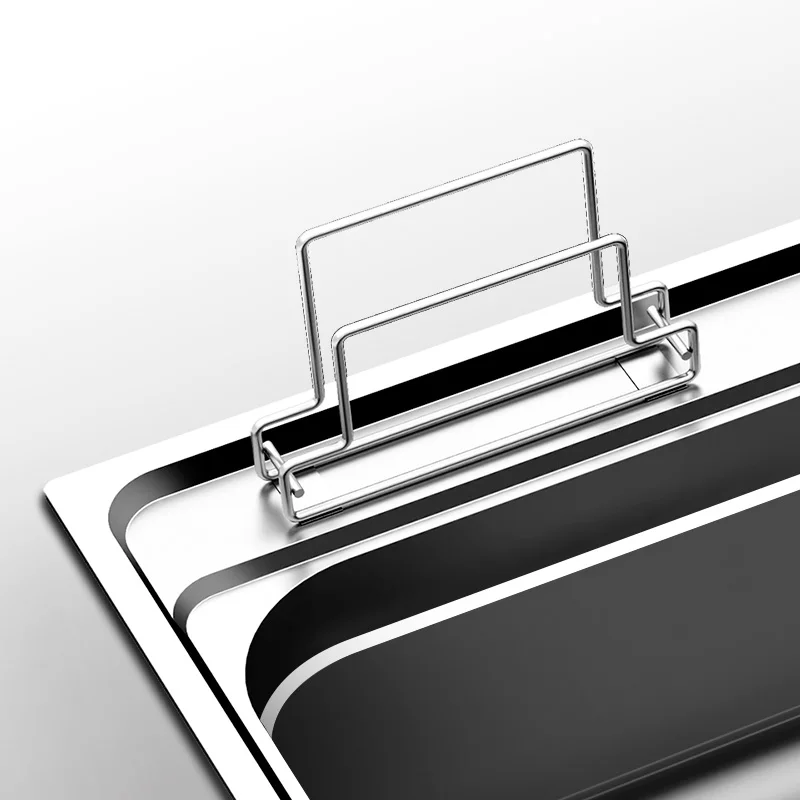 kitchen sink stainless steel With cutting board rack above counter or udermount single bowl sinks vegetable washing sink kitchen