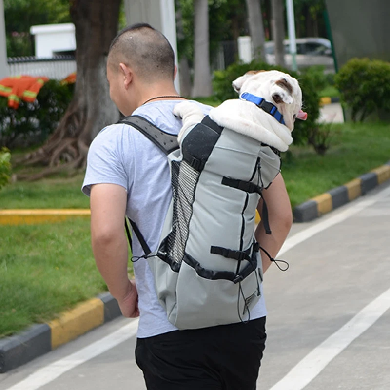Воздухопроницаемая Сумка-переноска для больших собак, для домашних животных, для путешествий, вентиляция, для велосипеда, для пеших прогулок, H5