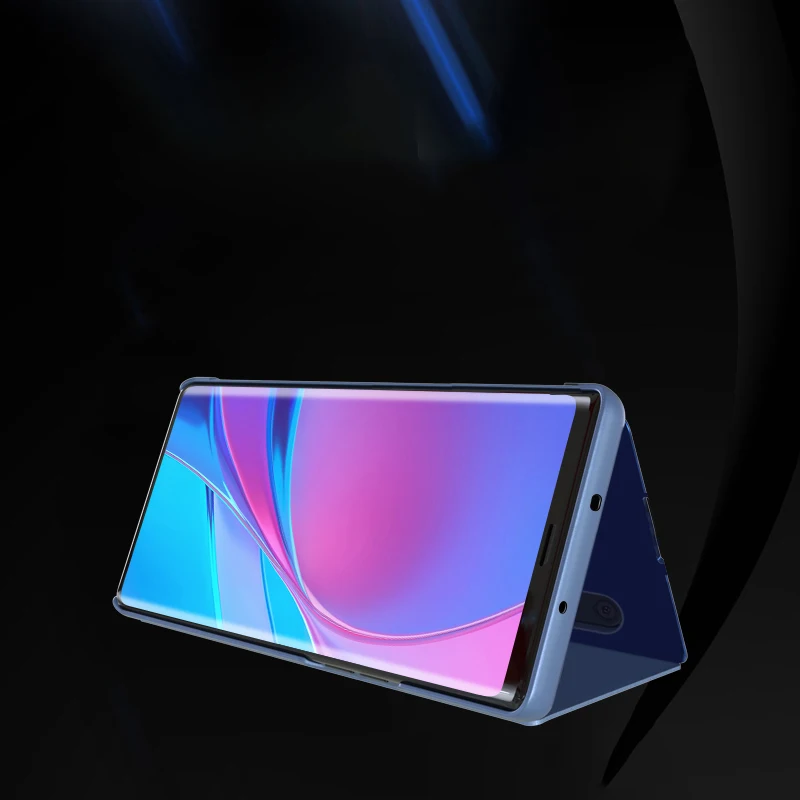 Зеркальный чехол redmi note 8 для xiaomi redmi note 8 pro, откидной Чехол, роскошный кожаный чехол-книжка, умный защитный чехол для телефона