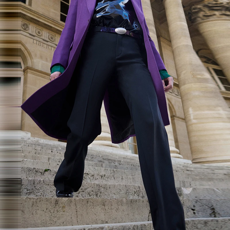 Men's Casual Pants Autumn And Winter Fashion New Western Trousers Trousers Beatles Yuppie Slim Flared Pants