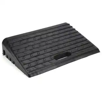 

2pcs Black Rubber Kerb Ramps for Cars Caravans Wheelchair Mobility Disabled Access Auto Lifting Repair Tools