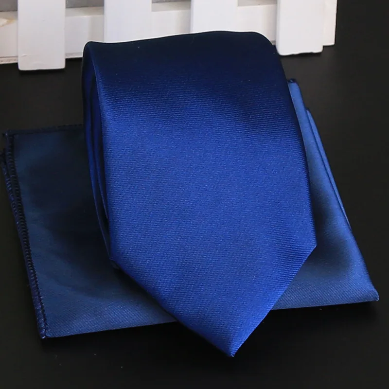 Мужской галстук платок набор модные свадебные галстуки для мужчин Hanky однотонный