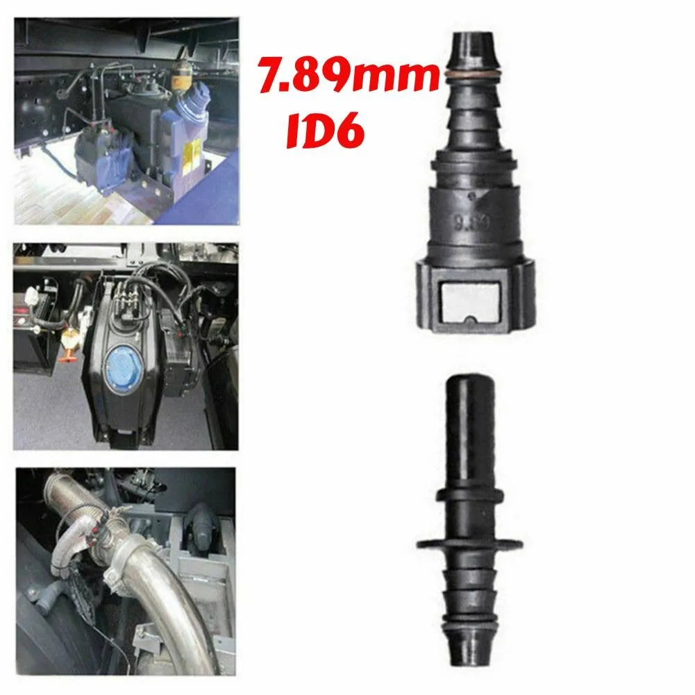 Auto Fuel Pipe Hose Joint Quick Release Fitting Set 1 Pc Straight 7.89 Mm ID6 B1-7.89-ID6 Straight Connector Auto Replacement fuel line connector,hose coupler
